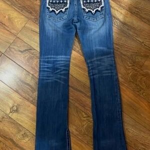 Super Long Beautiful Miss Me Boot Jeans With 36" Inseam